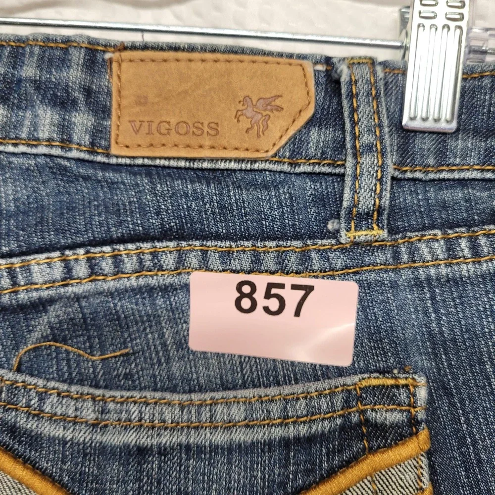 Vigoss‎ Bootcut Jeans Medium Wash Blue Denim Mid Rise Size 9